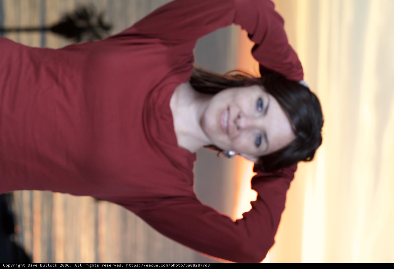 Woman at Sunset by the Ocean Shore