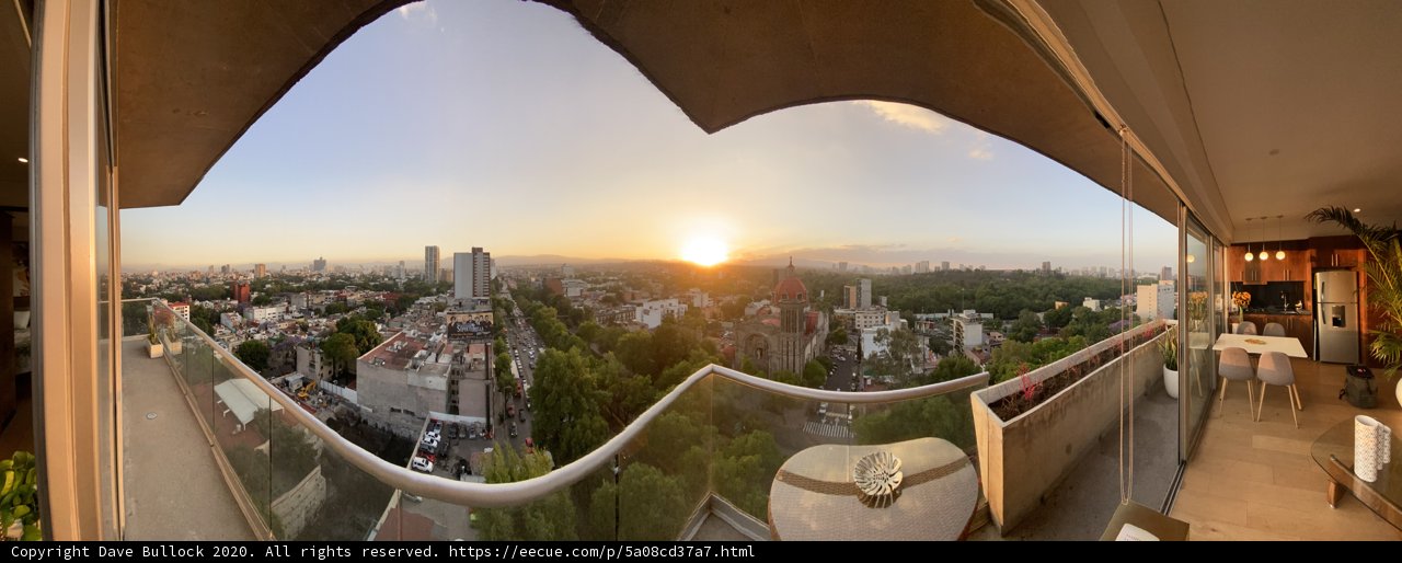 A Breathtaking Cityscape from the Balcony