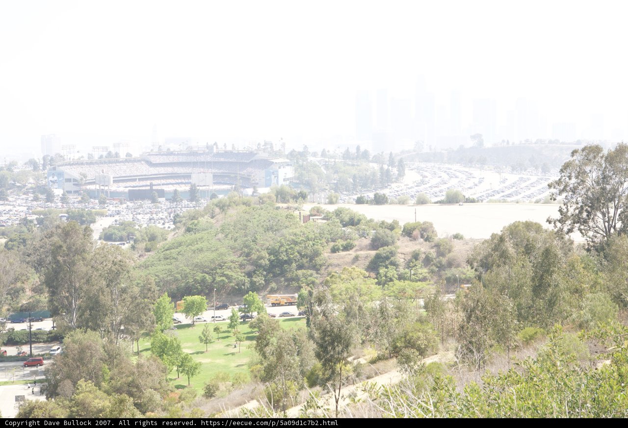 A Breathtaking View of the City in Haze