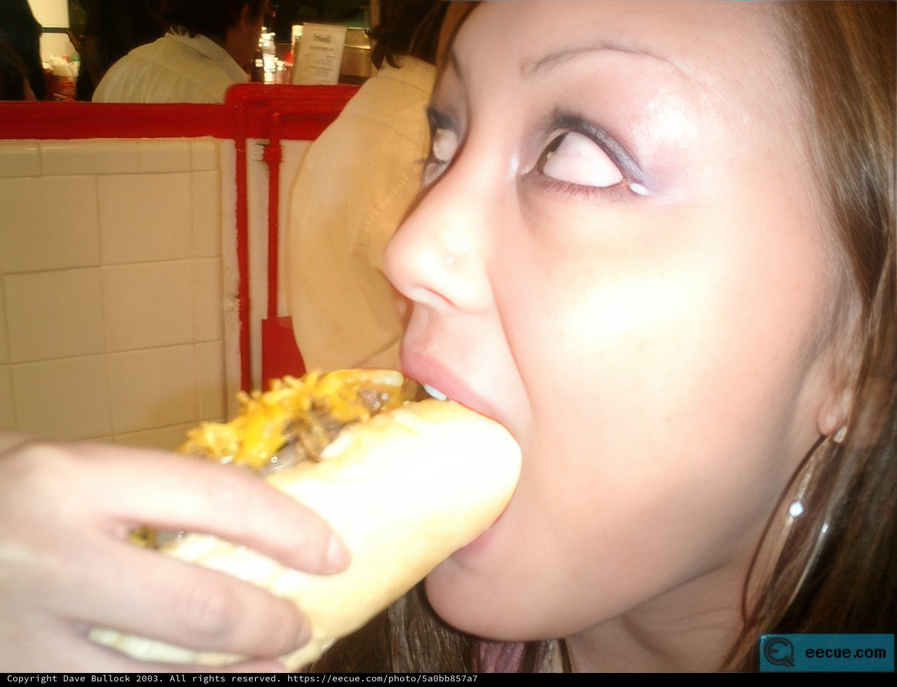 Hot Dog Break at the Wedding