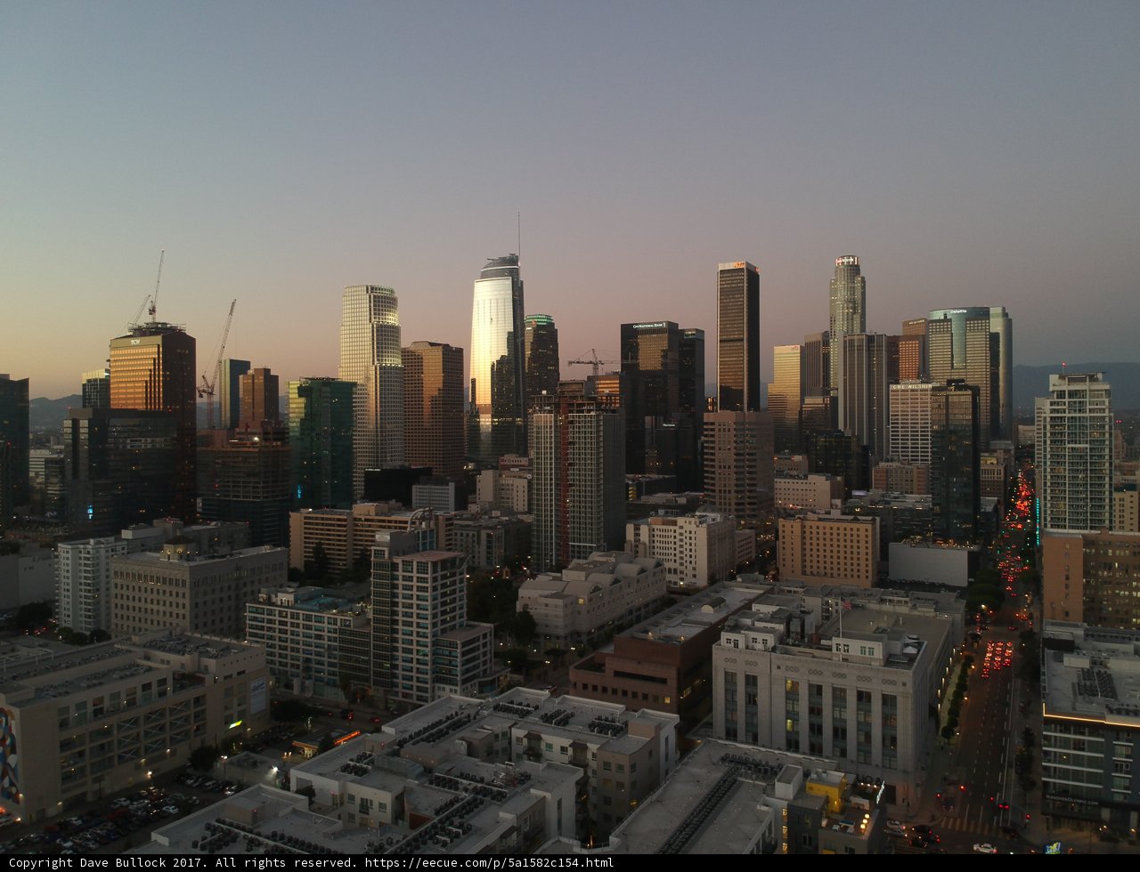Sunset Over the City