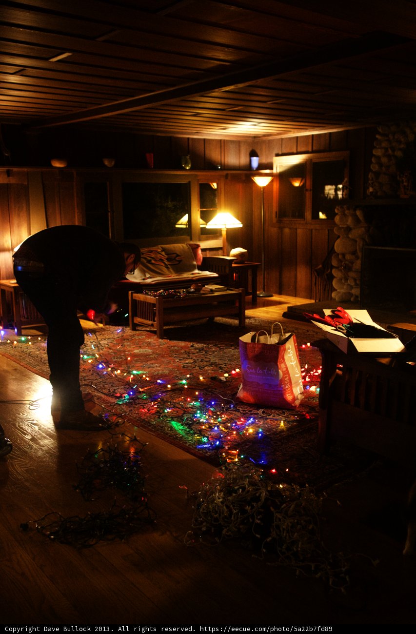 Festive Decorating in Altadena Living Room