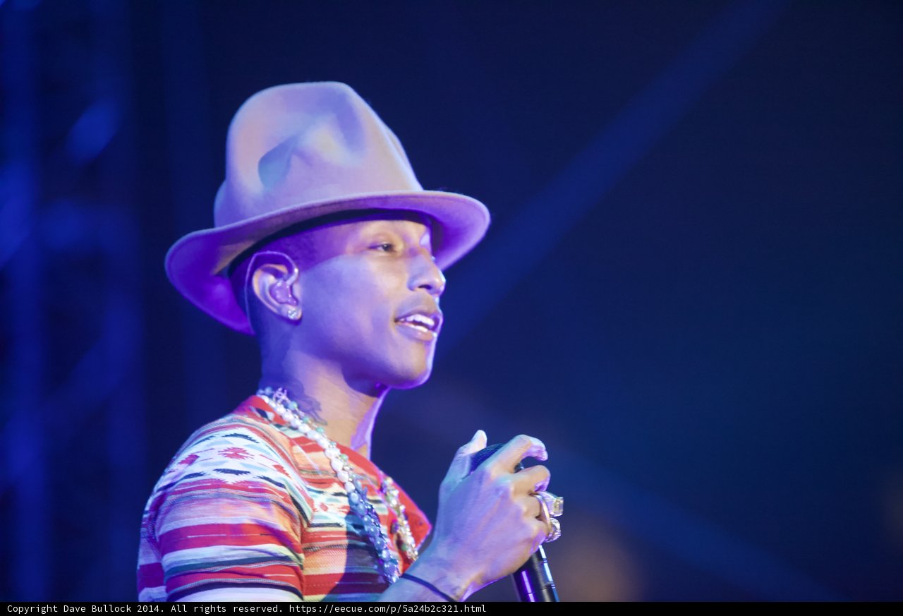 Pharrell Williams rocks 2014 Coachella in signature hats