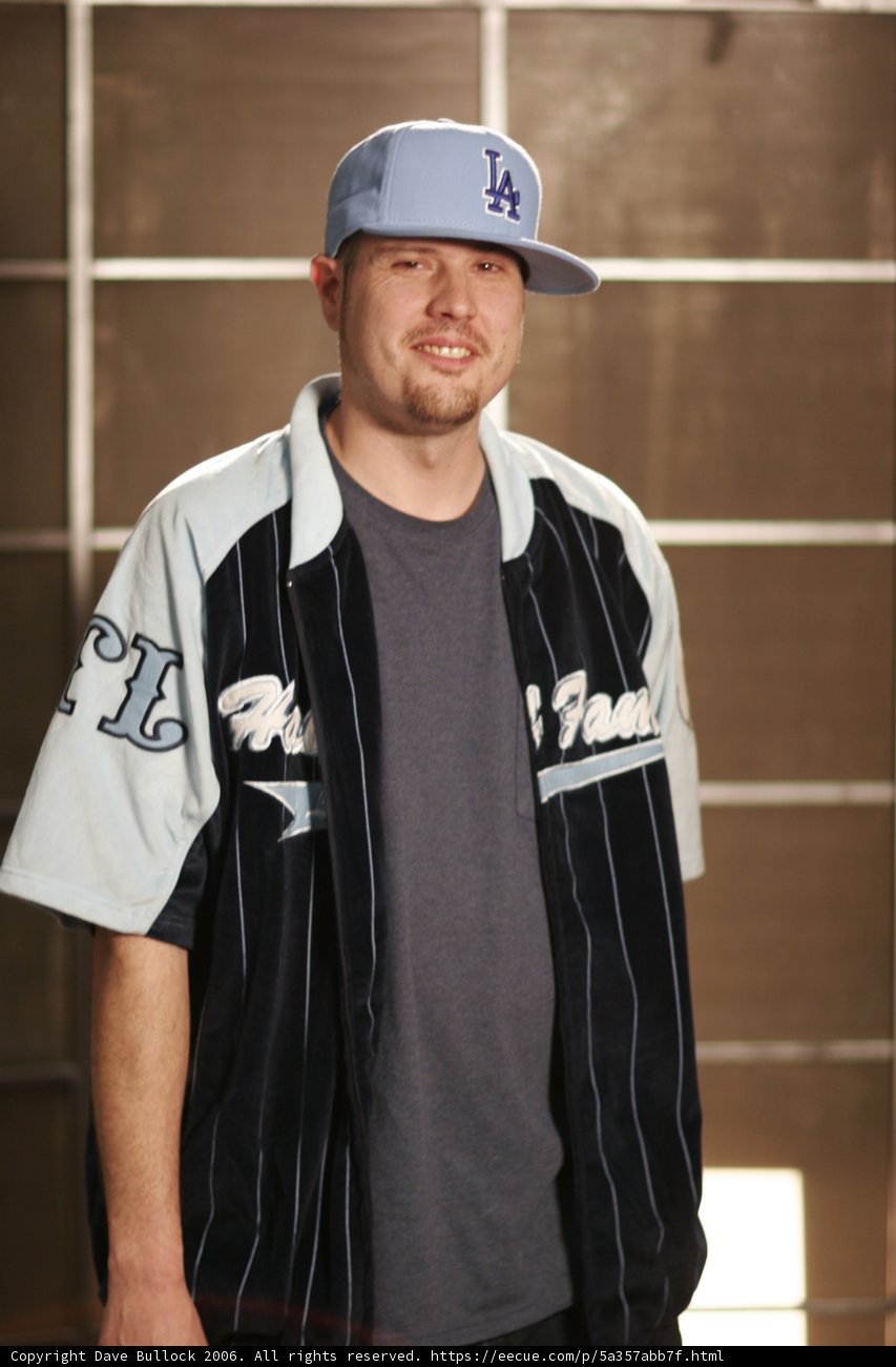 Striped Shirt and Baseball Cap