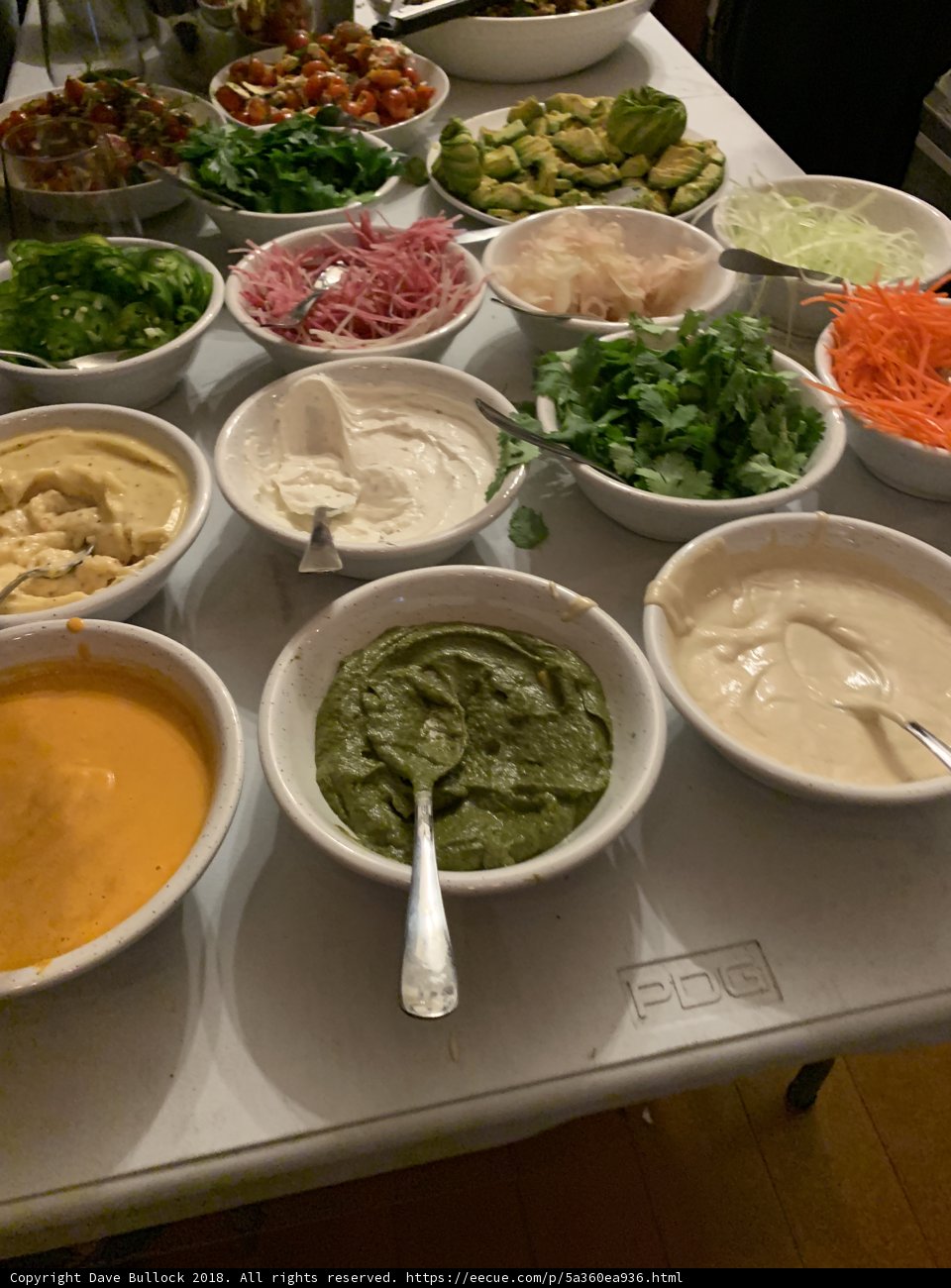 A colorful spread of delicious meal