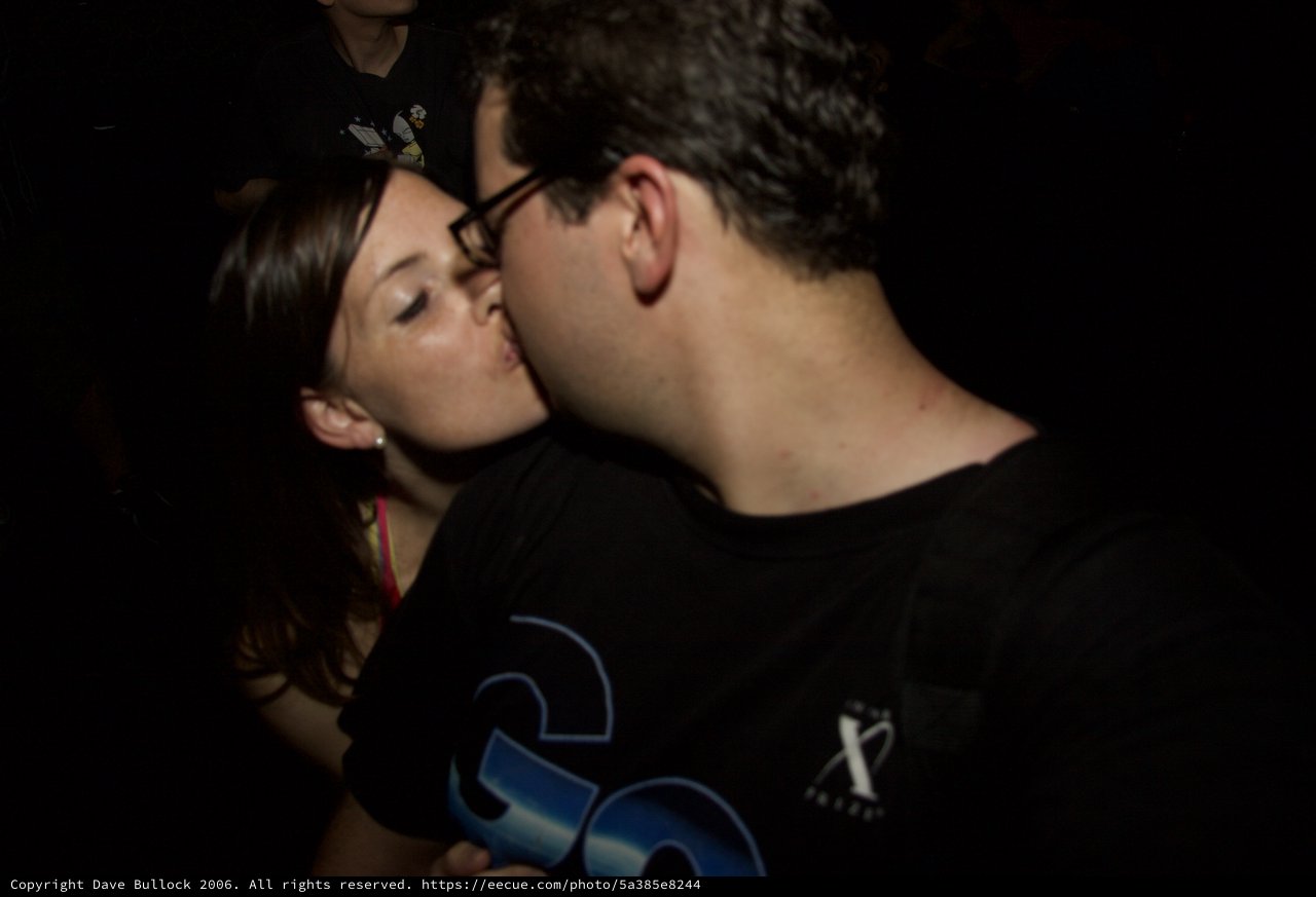 Stolen Kiss in the Dark at a Nightclub