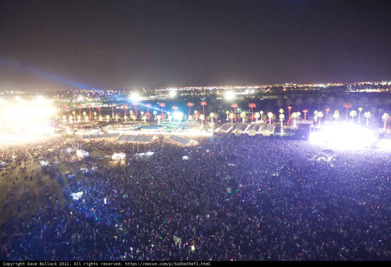Lighting up the Night: A Music Festival Crowd
