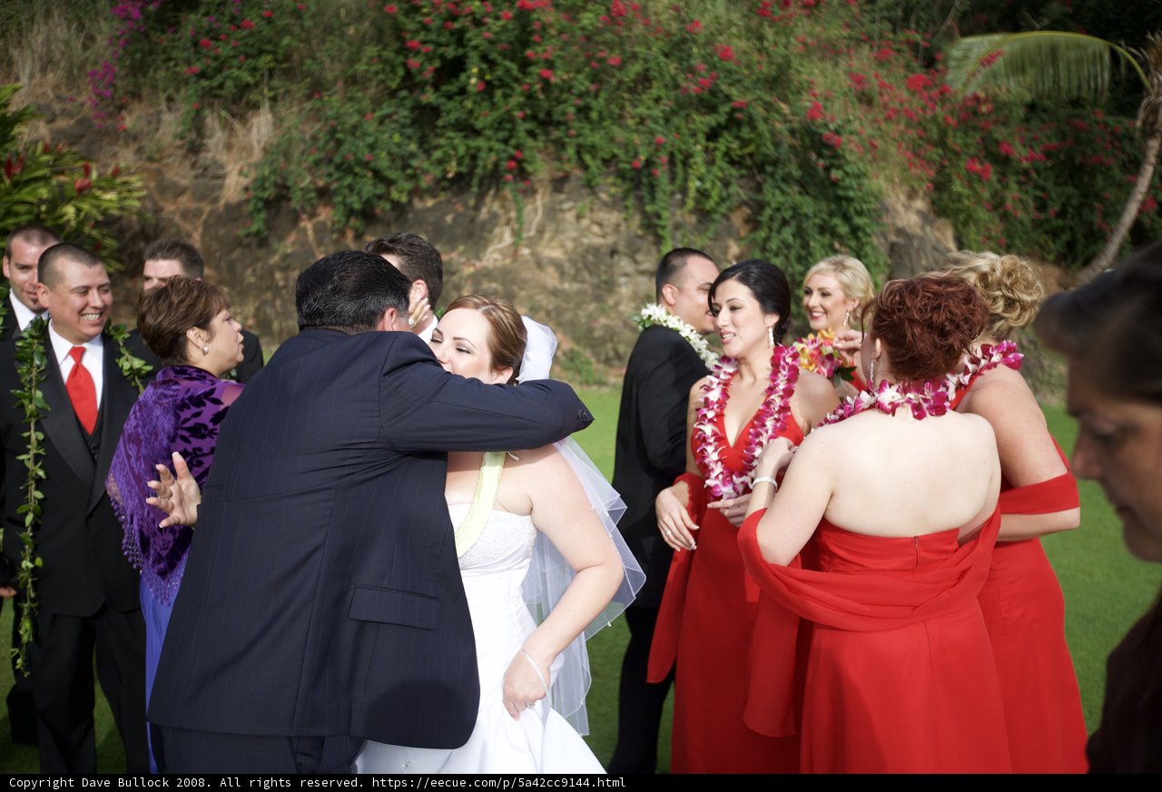 Loving Embrace on their Wedding Day