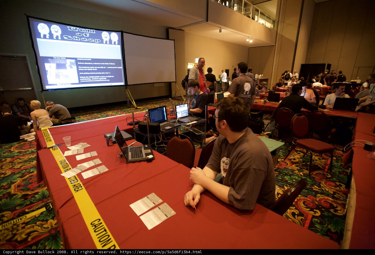 Laptop Lounge at DefCon Conference