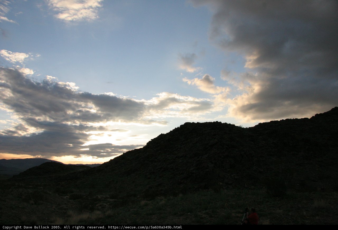 Kite Flying in the Majestic Desert Sunset