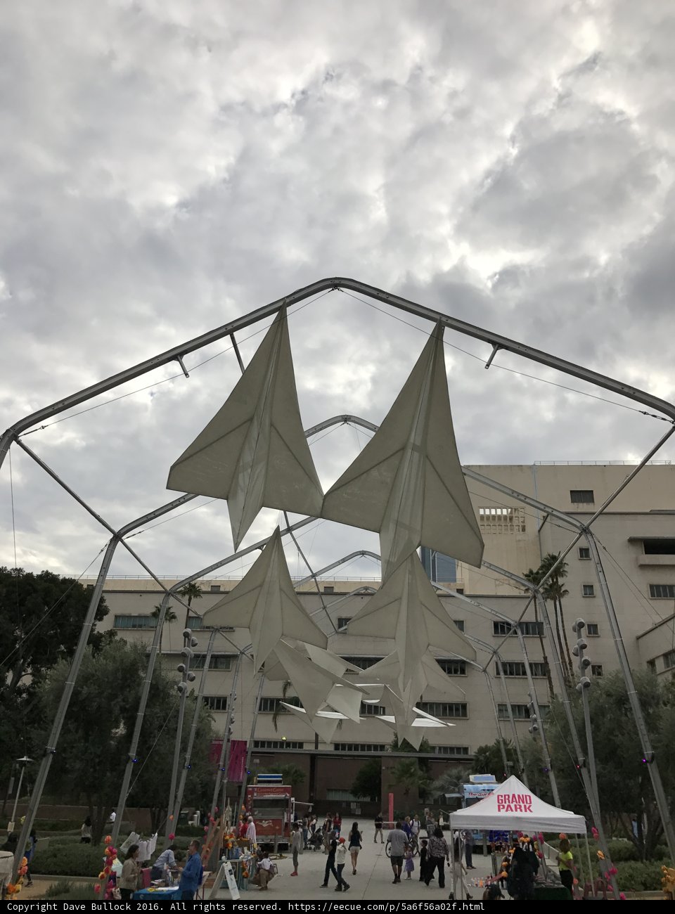 Paper Airplane Canopy at Civic Center Mall