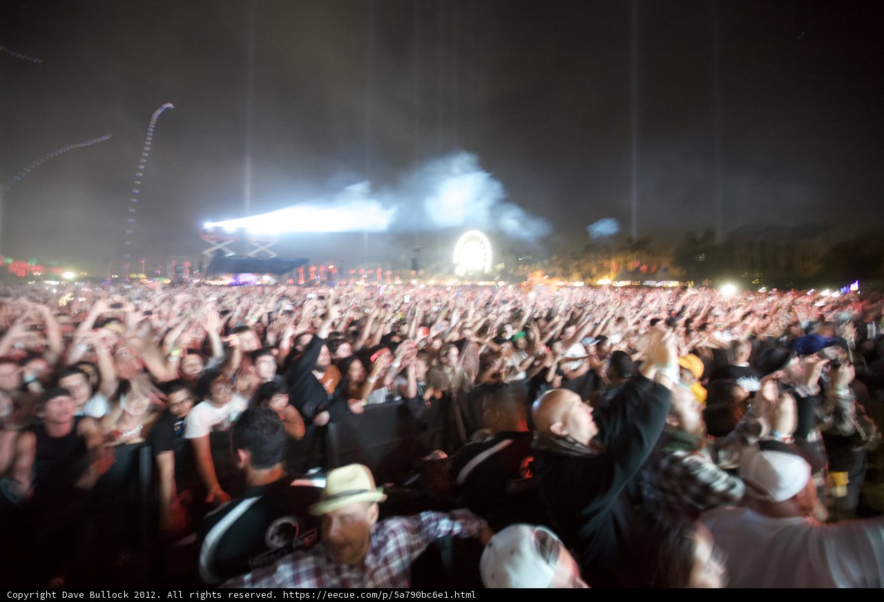 Hands Up at Coachella Concert