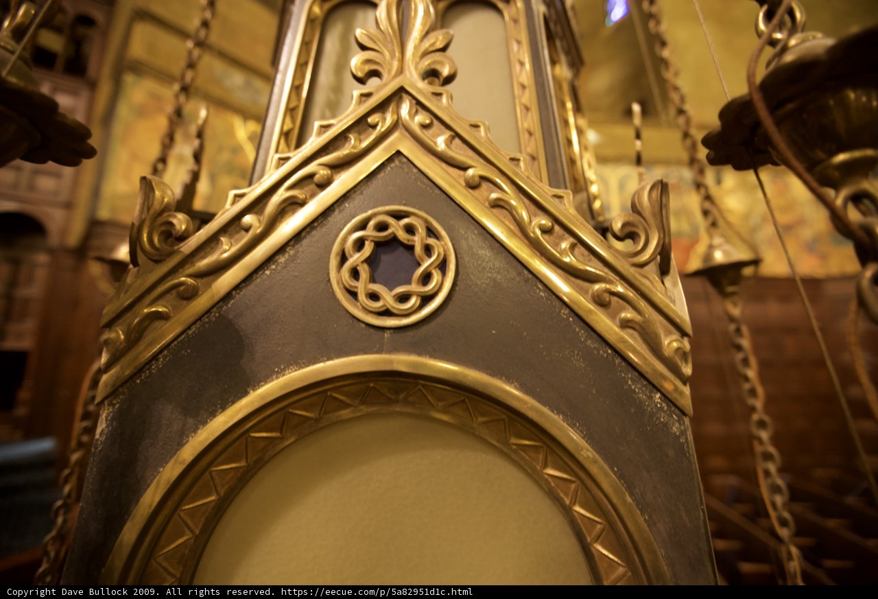 Gilded Timekeeper at the Church