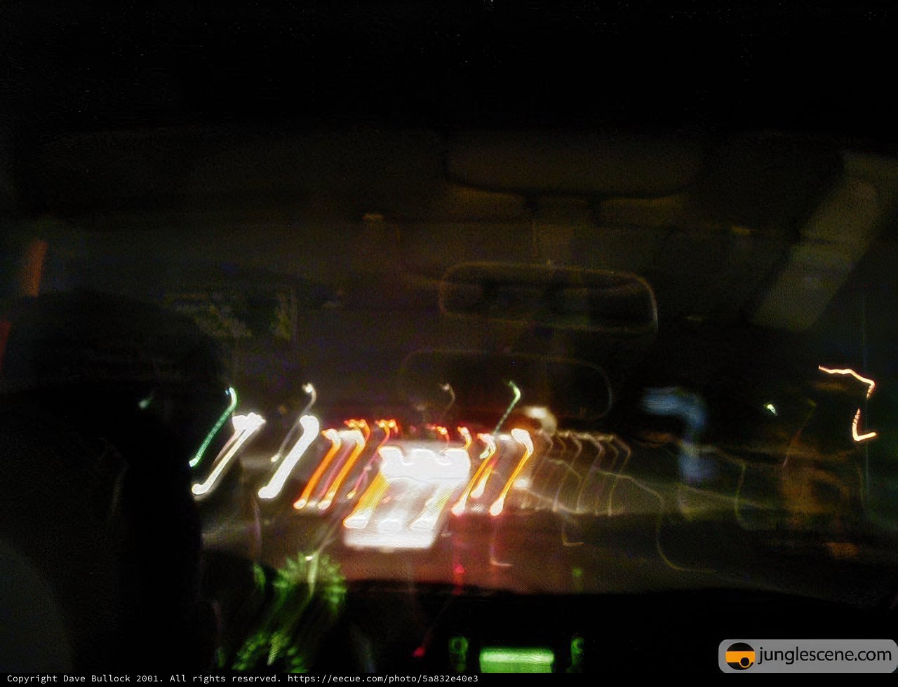 Blurred Drive Into the Night