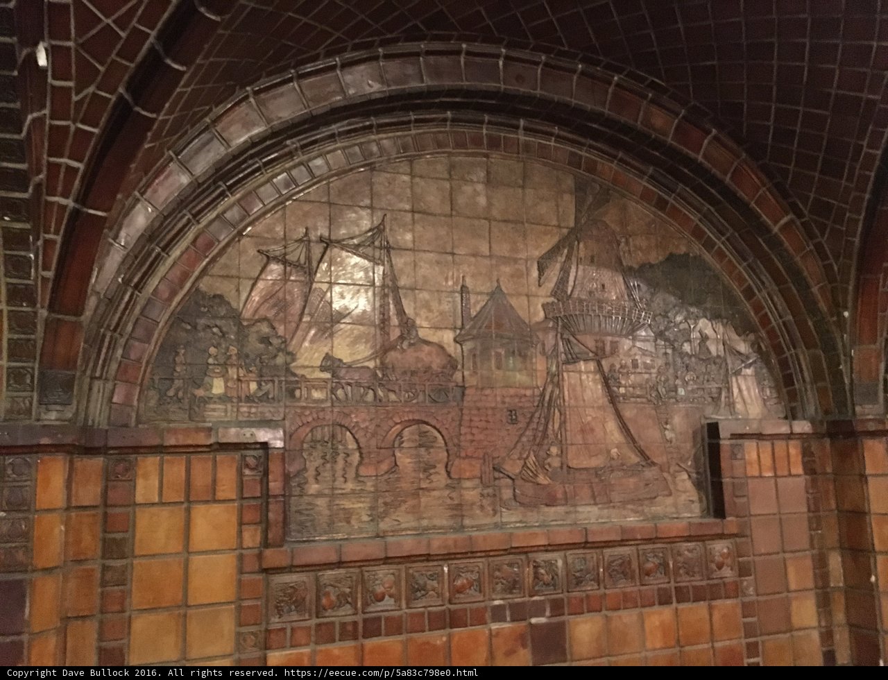 Nautical Mosaic Wall at LA Church