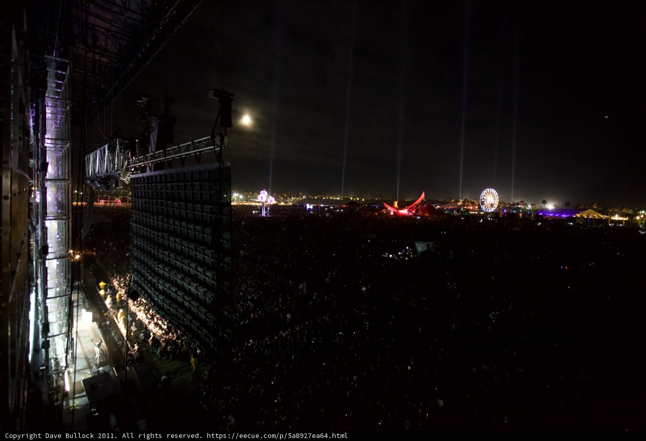 Metropolis Night Lights Shine on Coachella Crowd