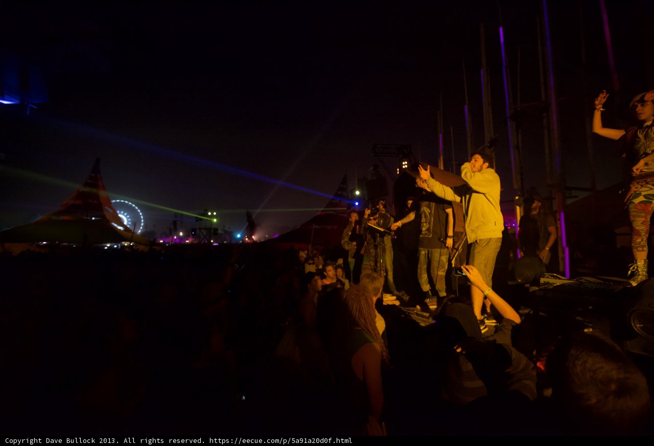 Coachella Crowd's Spectacular Night Performance