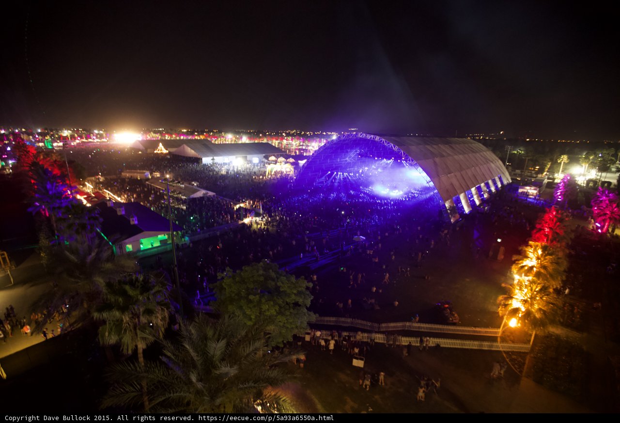 Night Lights Over Coachella