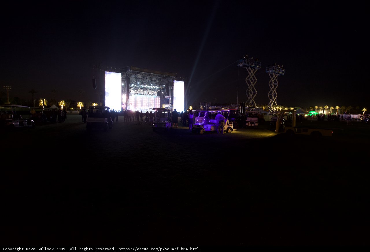 Lights and Crowds at Coachella 2009
