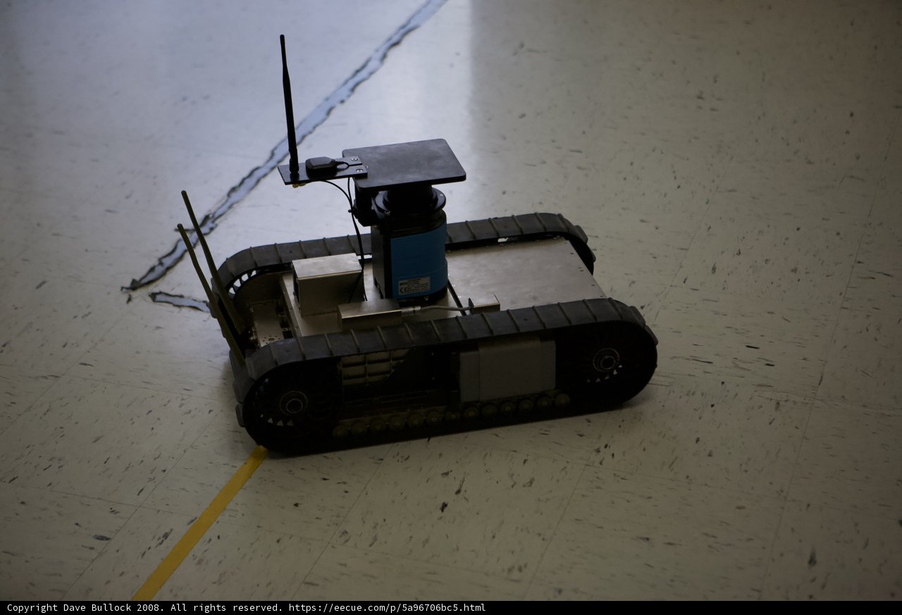 Armored Military Robot with Built-In Camera