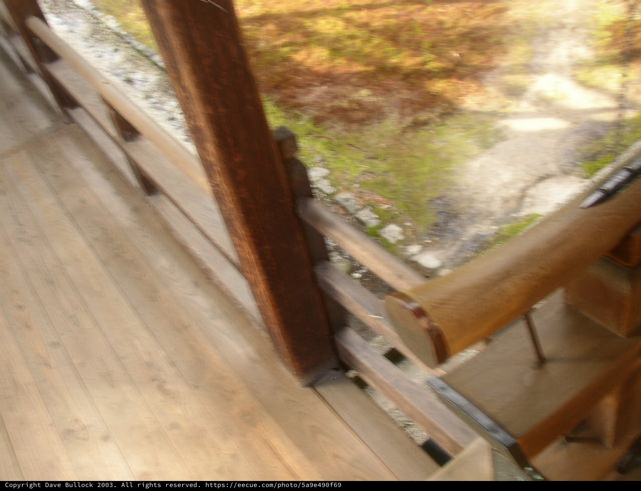 Wooden Railing at Kyoto City Hall