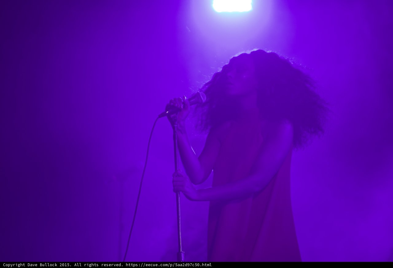 Florence Welch Leaning Into Microphone Wild Hair
