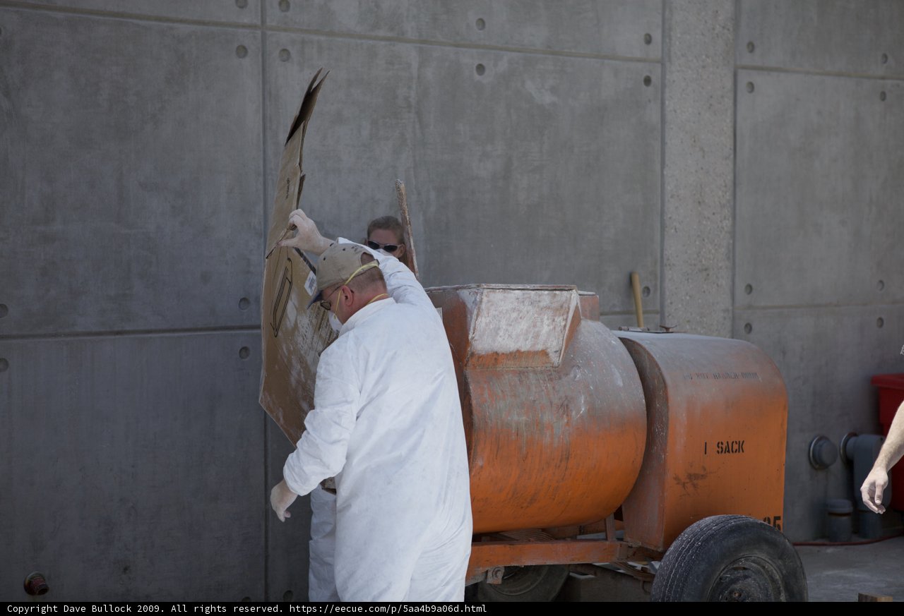 Cement Mixing in the Construction Site
