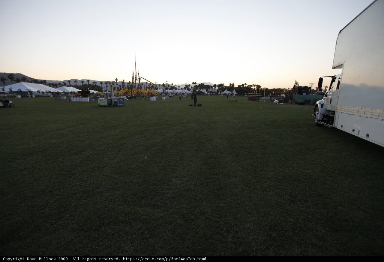 Lone Truck in a Vast Field