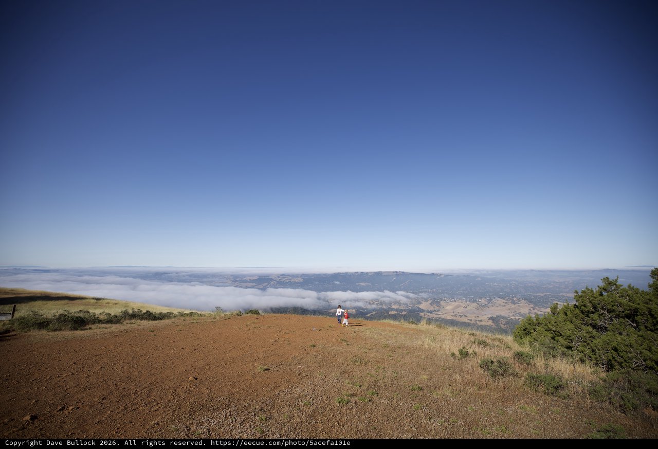 Above the Clouds at Mount Diablo Summit