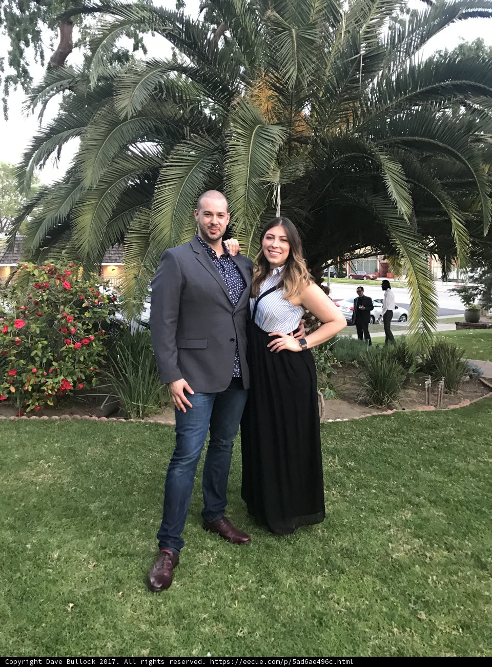 Formal Attire among the Palm Trees