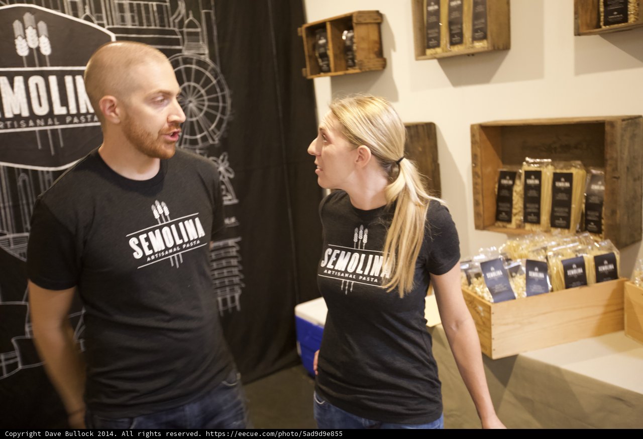 Conversation in Black Shirts