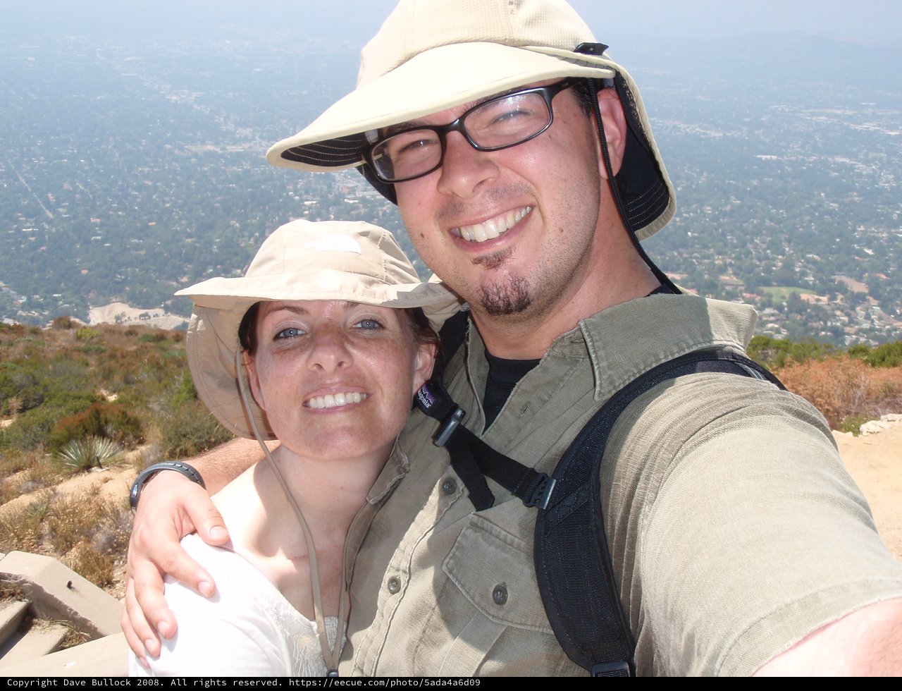 Couple Selfie atop White Mountain Summit Trail