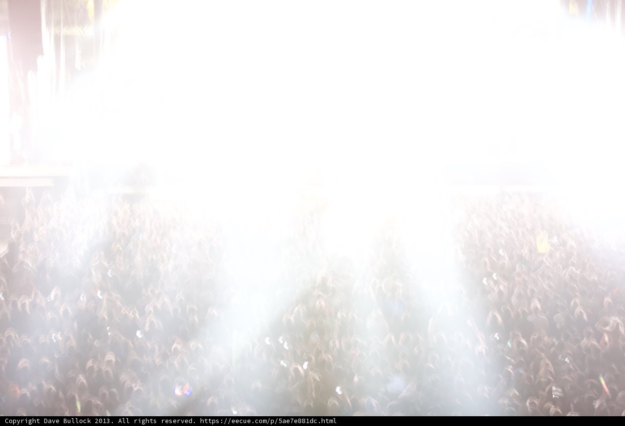 Concert-goers soak up the sunshine