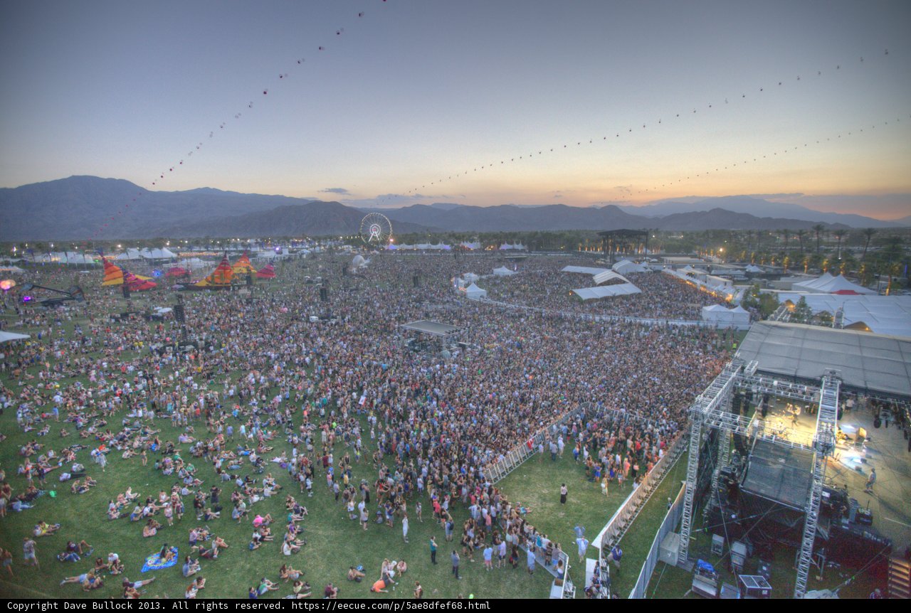 Coachella Crowd Lights Up the Night
