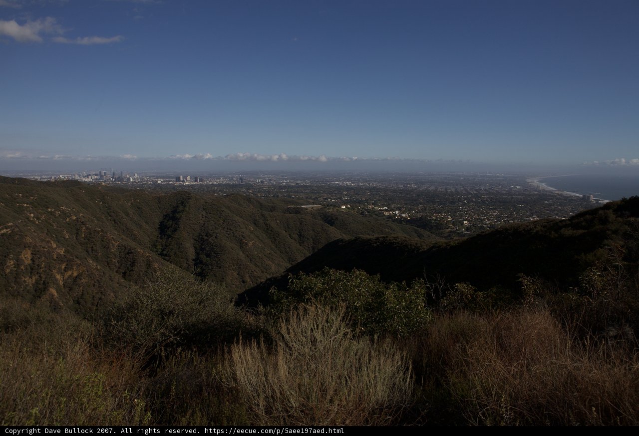 Overlooking the city from the mountain top