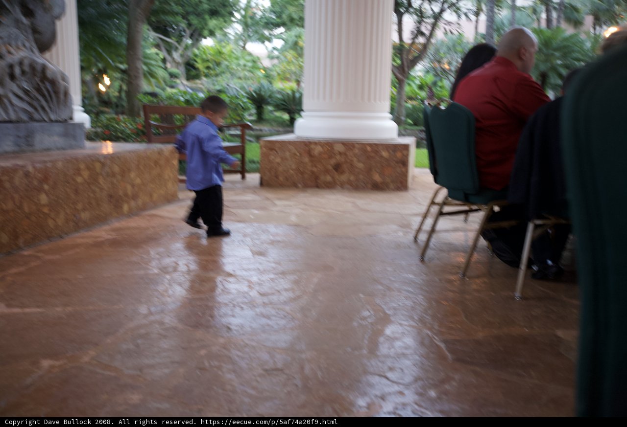 Young Boy Walking into a Room