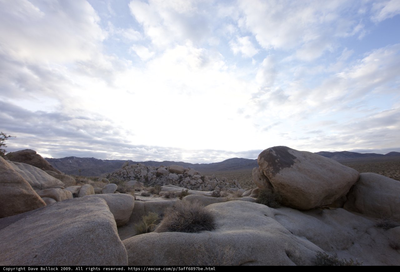 Majestic Mountain Ranges in the Joshua Tree Desert