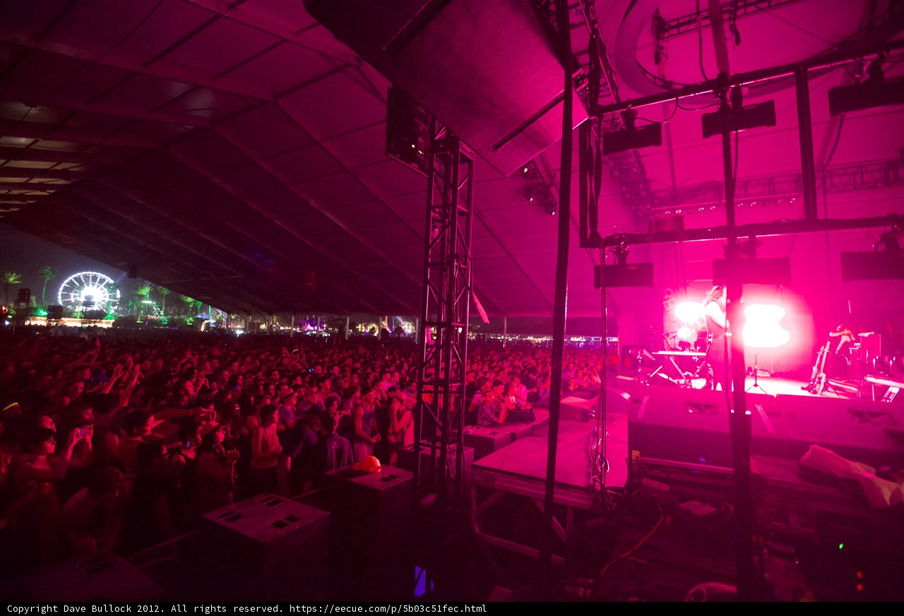 Pink Spotlight on a Thrilling Crowd