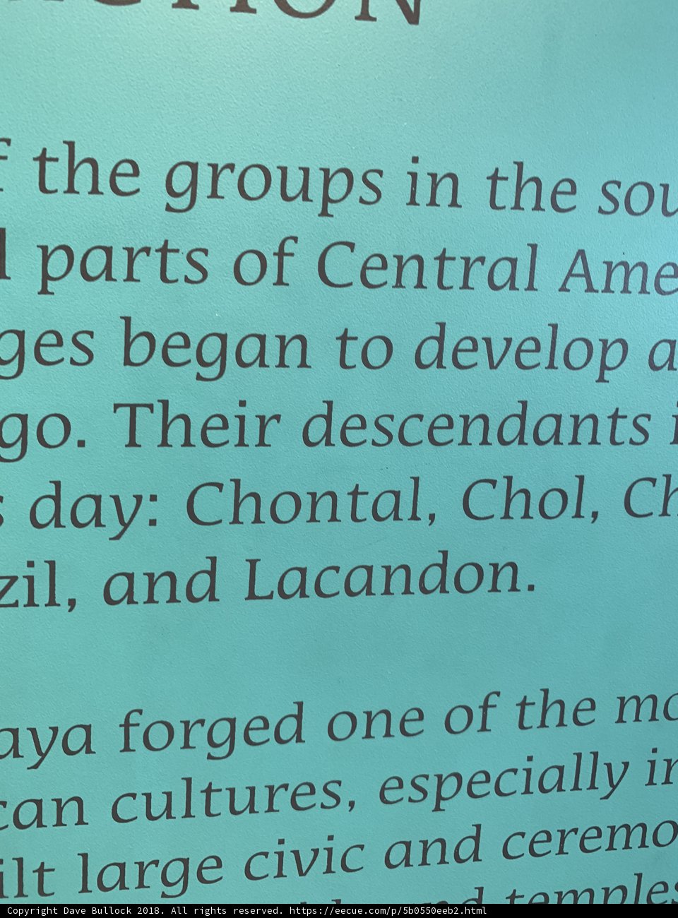Page from a Southern Central American Publication