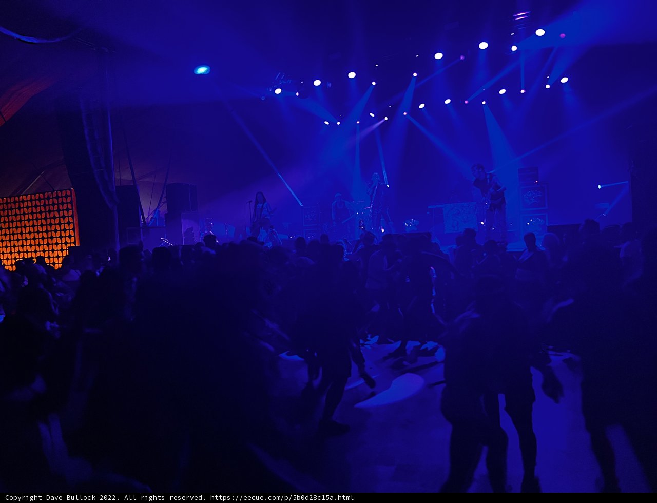 Blue-Lit Concert Crowd at Empire Polo Club