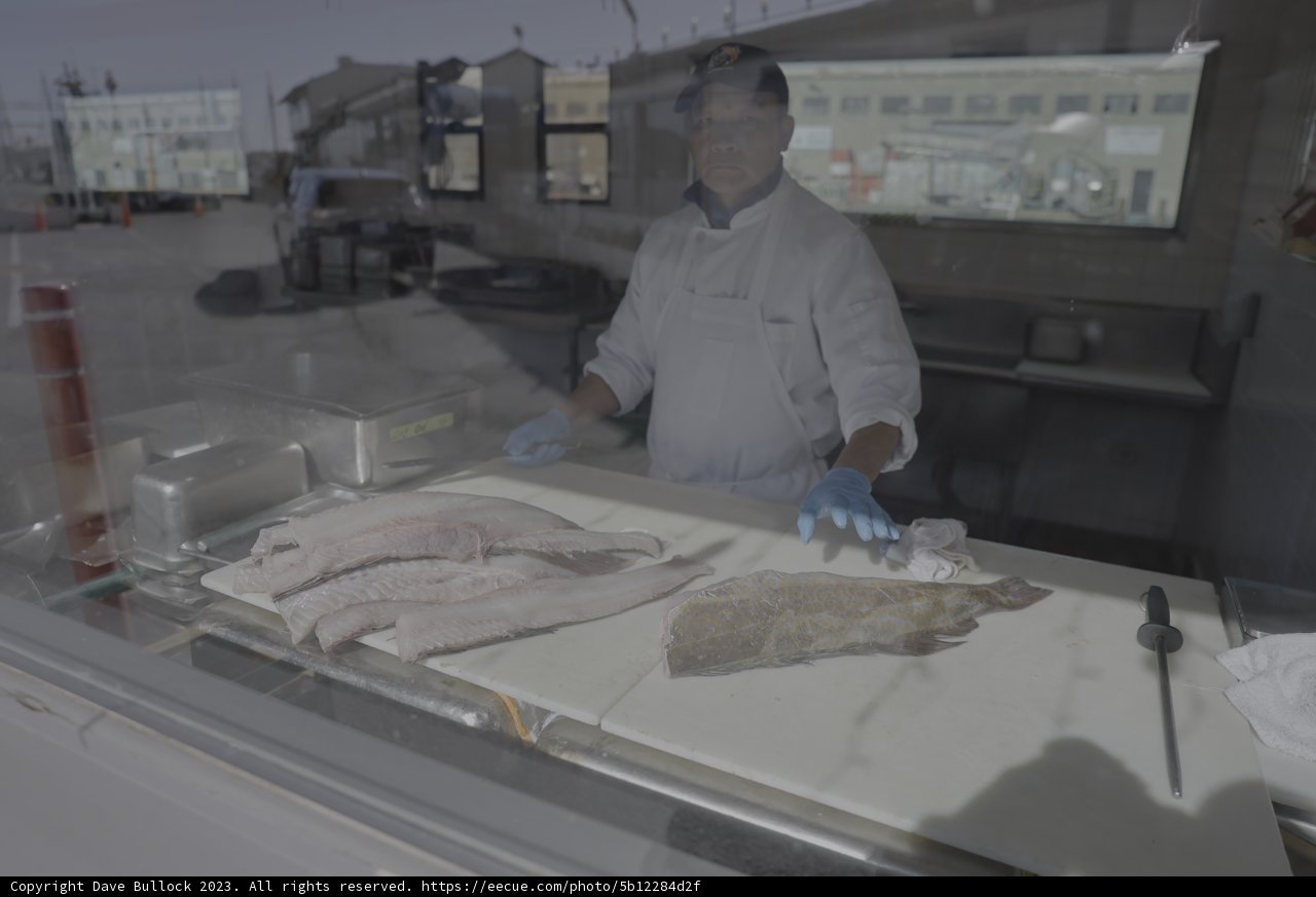 The Fishmonger in White