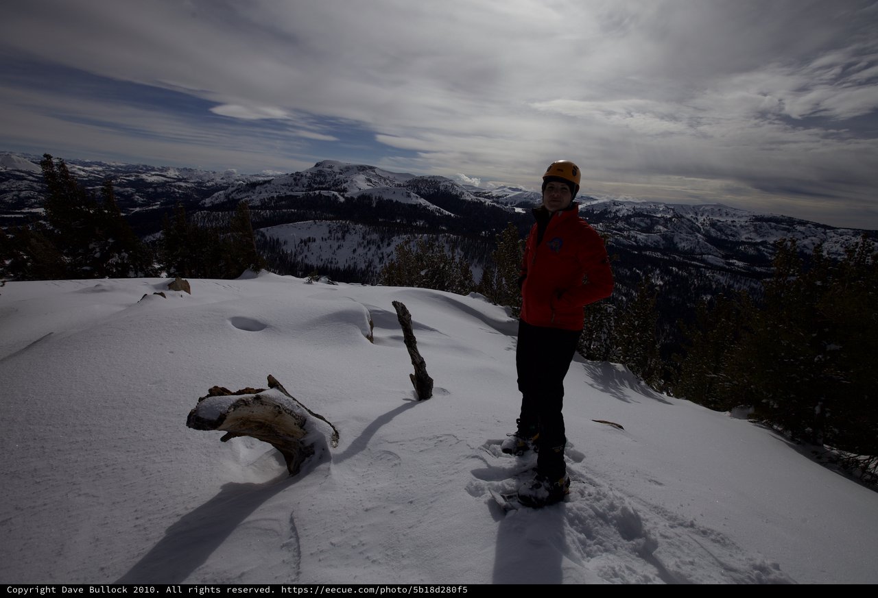 Summit Solitude: Winter Mountaineer Above Tahoe Basin