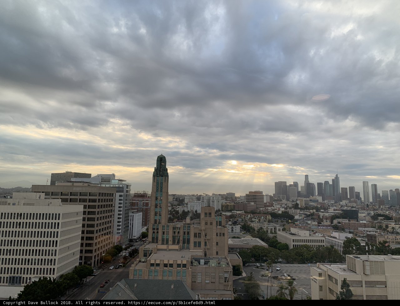 Cityscape Metropolis from a Rooftop