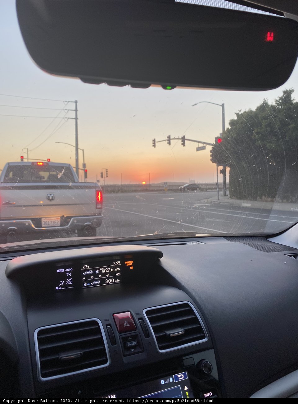 Driving into the Sunset