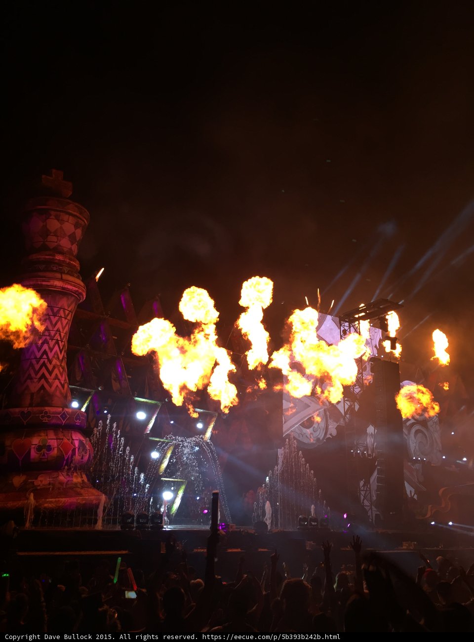 Fiery Night Crowd