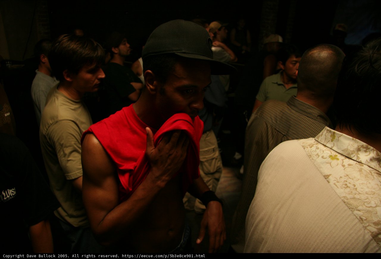 Red Shirted Club-Goer