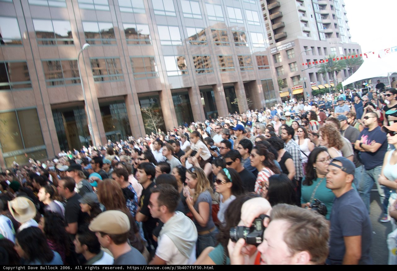 A Sea of People in the City