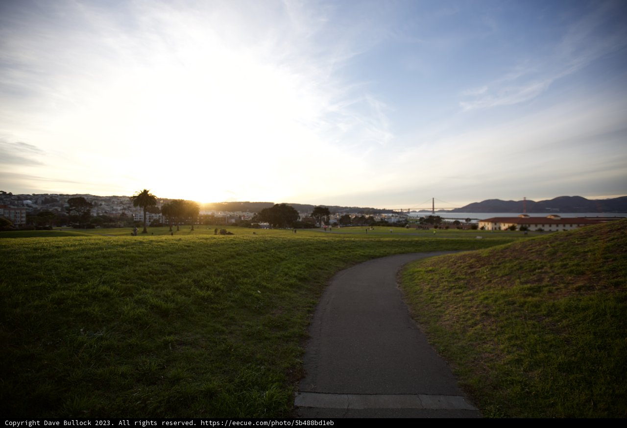Sunset Serenity on Fort Mason Path