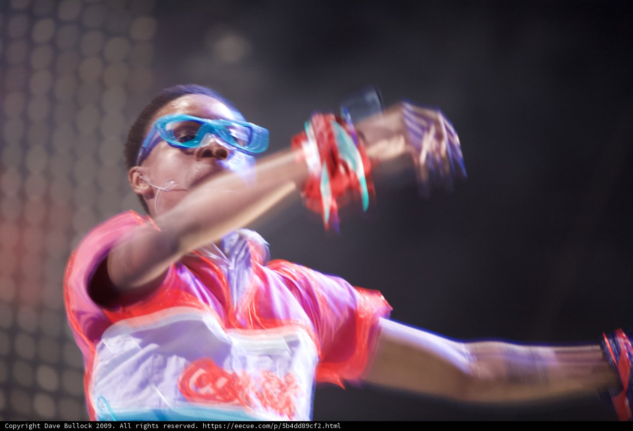 Red Shirt Performer Rocks Coachella Stage