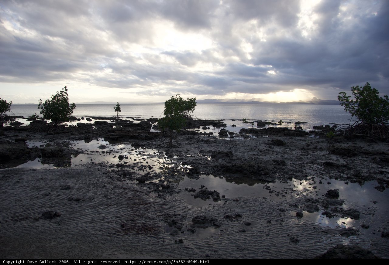 Moody Sky Over the Shoreline